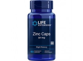 Life Extension Zinc Caps High Potency 50 mg, 90 vegetarian capsules (Expiry Dec 2023)